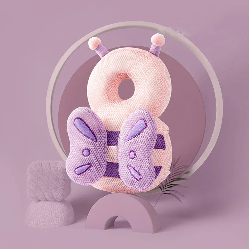 Coussin de Protection pour la Tête de Bébé - Sac à Dos Anti-Chute en Coton PP Doux, Dessin Animé | Protection Sécurité Enfant 1-3 Ans - le coffre a jouets- 8