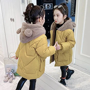 Veste d'hiver grande taille pour filles - le coffre a jouets- Comme la photo 19 / 7T-8T(140)