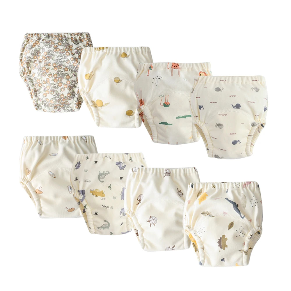 Culotte d’Entraînement Lavable pour Bébé – Lot de 8 pièces
