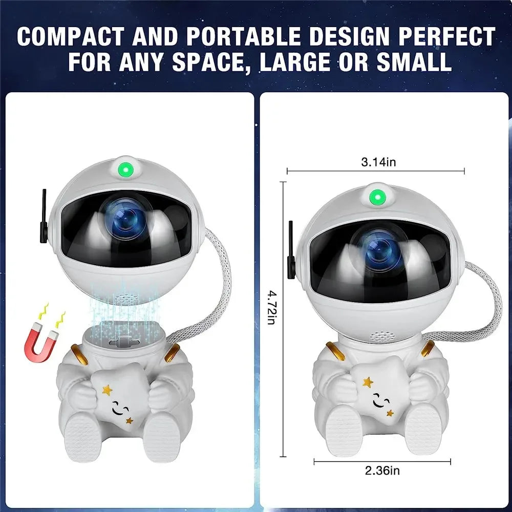 Projecteur d'Étoiles Galaxy Astronaut - Veilleuse Nébuleuse Étoilée 🌌✨ - le coffre a jouets- étoile blanche