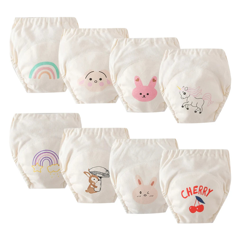 Culotte d’Entraînement Lavable pour Bébé – Lot de 8 pièces