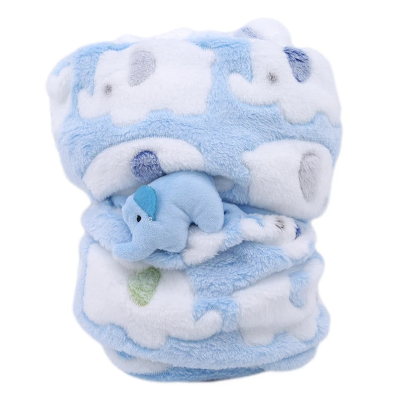 Couverture bébé ultra douce | élégance et confort en toutes saisons (0-13 ans) - le coffre a jouets- Bleu