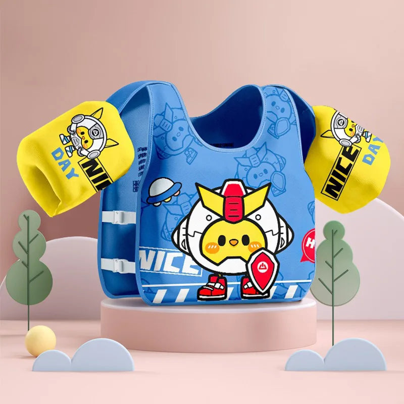 Gilet flottant enfant avec brassards réglables
