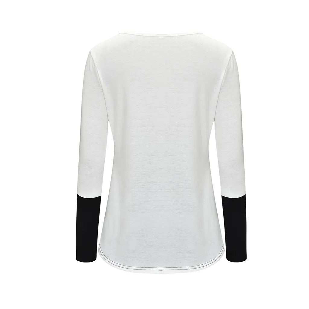T-shirt à manches longues pour femmes enceintes, chemise d'allaitement, chemise d'allaitement, couture de document, mode décontractée