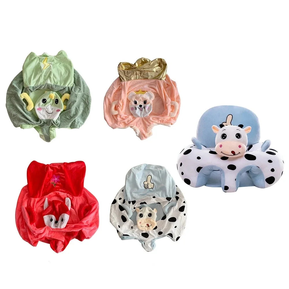 Siège de Soutien en Peluche pour Bébé – Confort et Apprentissage 🐻
