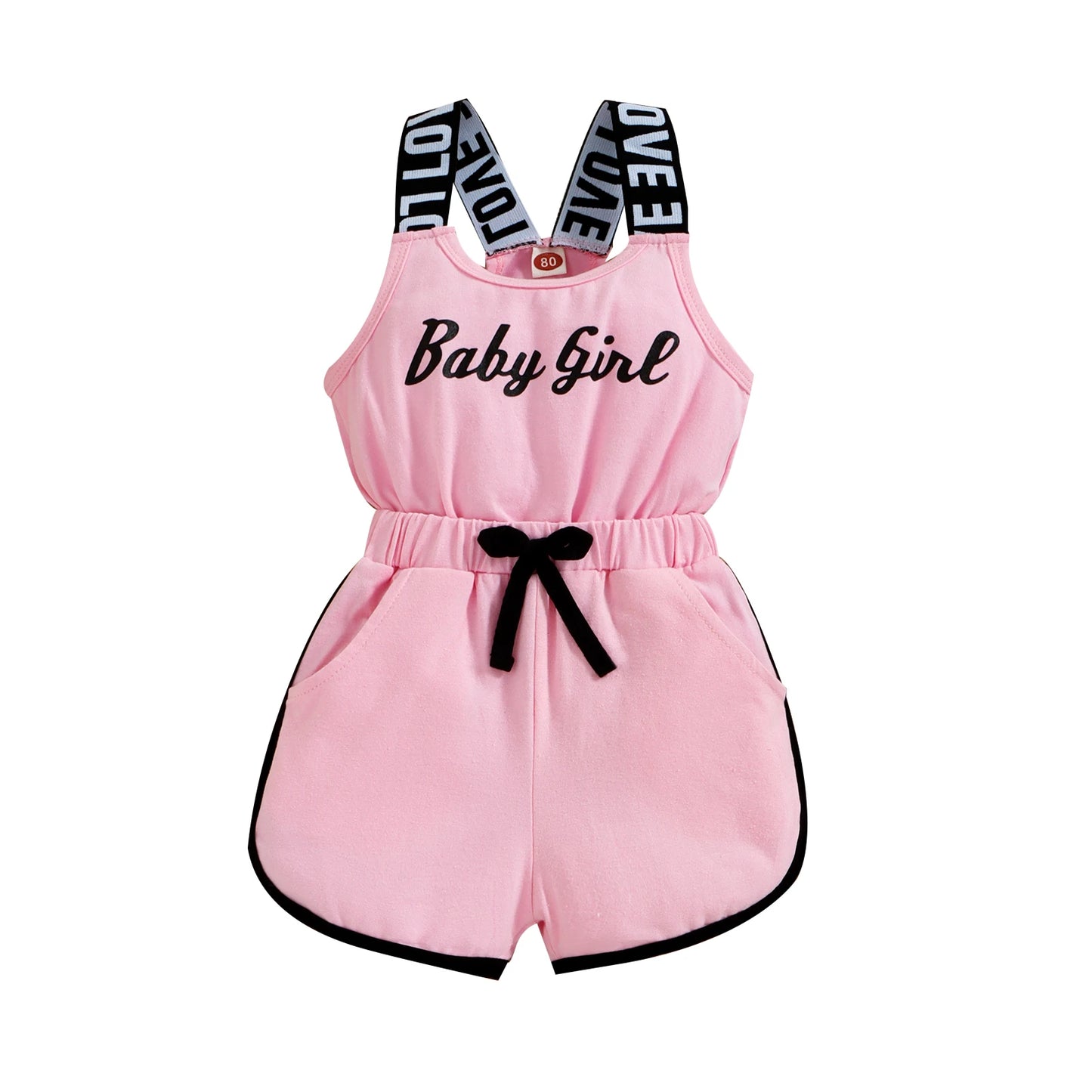 Barboteuse d'été pour bébés filles - le coffre a jouets- Rose / 18M