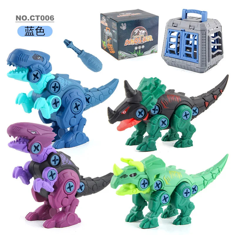 Kit de Construction de Dinosaure Vorannosaurus Rex avec Mini Perceuse Électrique