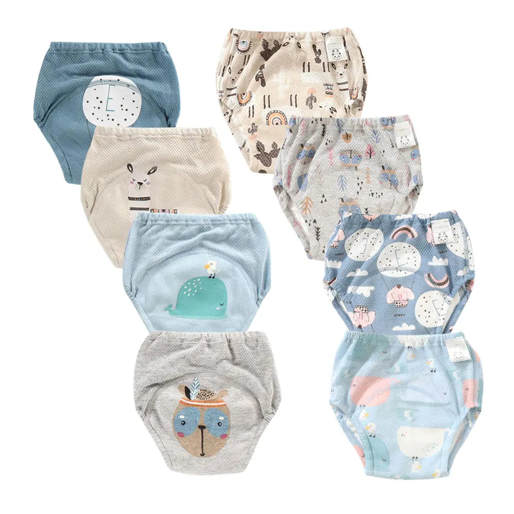 Culotte d’Entraînement Lavable pour Bébé – Lot de 8 pièces