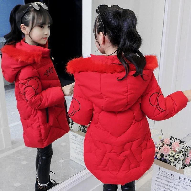 Veste d'hiver grande taille pour filles