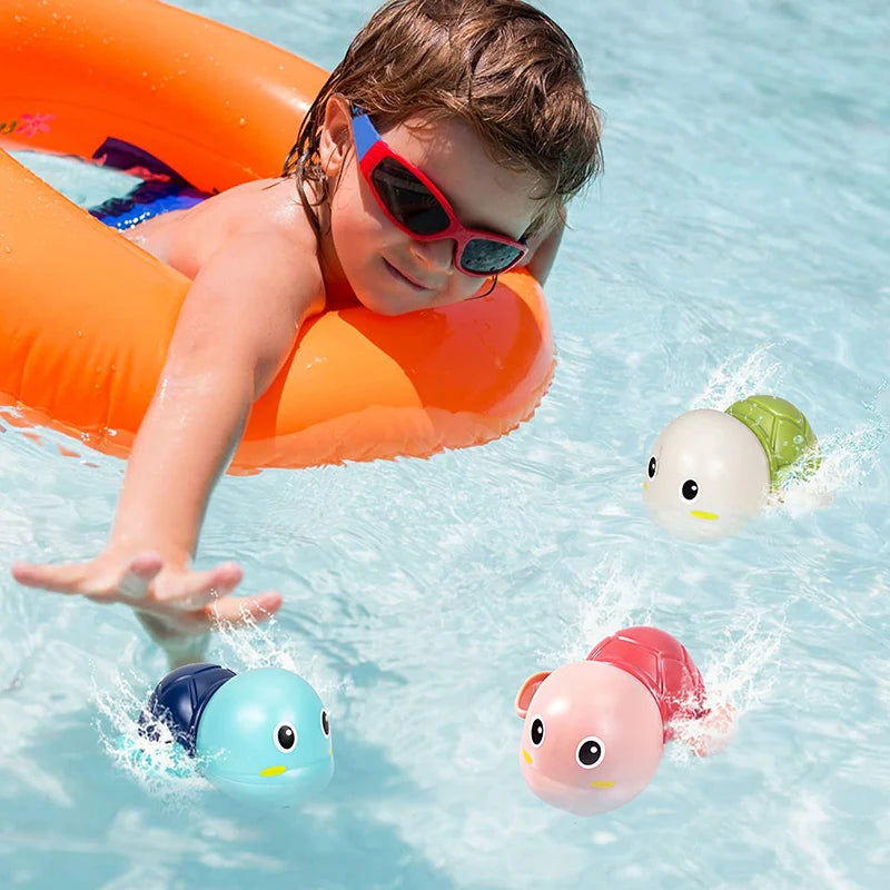 Jouets de Bain Bébé - Baleine et Tortue Nageuses | Amusement Aquatique pour Enfants - le coffre a jouets- baleine verte