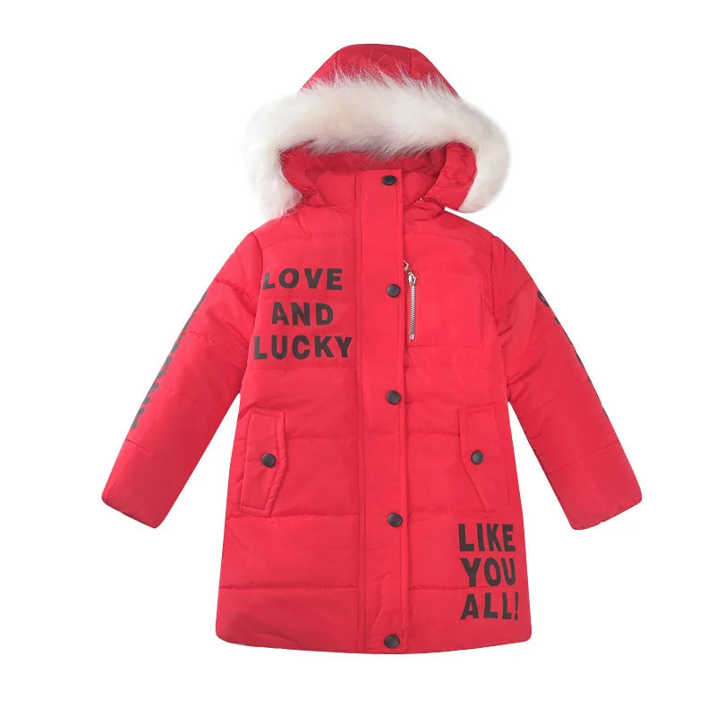 Veste d'hiver grande taille pour filles