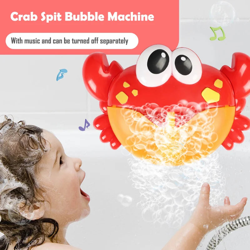 Machine à Bulles Électrique pour Bébé - Crabe & Grenouille | Jouet de Bain Musical et Amusant pour Enfants - le coffre a jouets- Baleine avec boîte