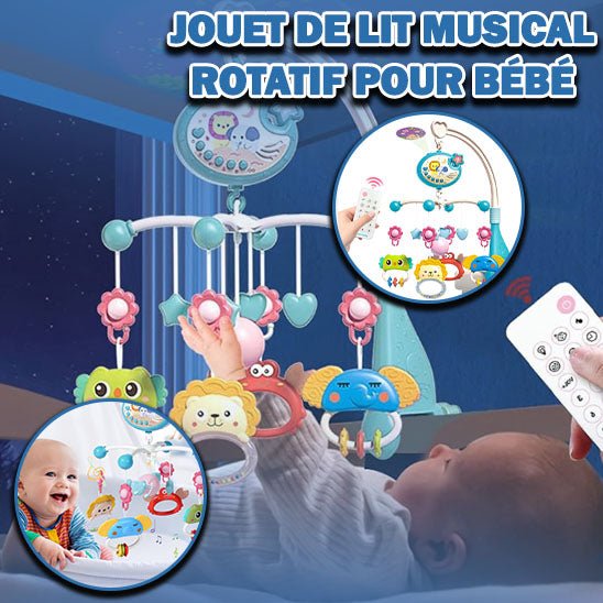 Jouet de lit musical rotatif pour bébé '' Promotion 75% de rabais ' pour un temps limité - le coffre a jouets- Default Title