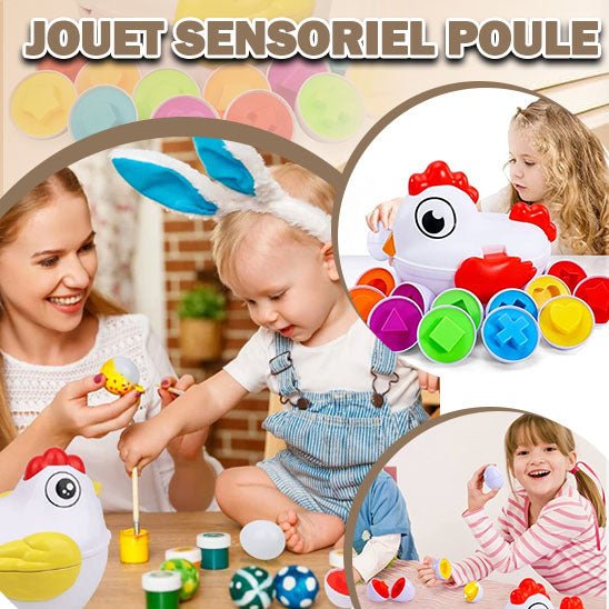 Jouet sensoriel poule - Promotion de 75% de rabais pour un temps limité - le coffre a jouets- Default Title