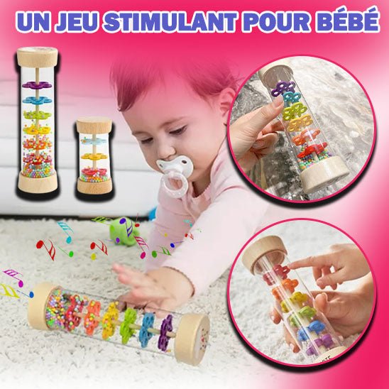 Tube sonore de pluie en bois '' Promotion 75% de rabais ' pour un temps limité - le coffre a jouets- Default Title