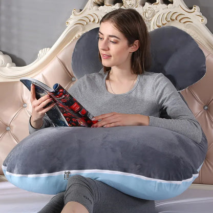 Oreiller de Grossesse Doux pour Femme Enceinte, Heart de Grossesse, ALTERSupport d'Allaitement pour le Sommeil, Livraison Directe, 120x70cm