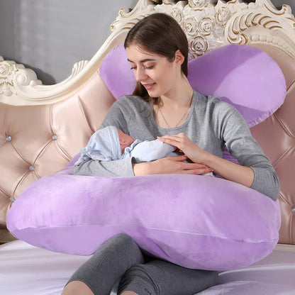 Oreiller de Grossesse Doux pour Femme Enceinte, Heart de Grossesse, ALTERSupport d'Allaitement pour le Sommeil, Livraison Directe, 120x70cm
