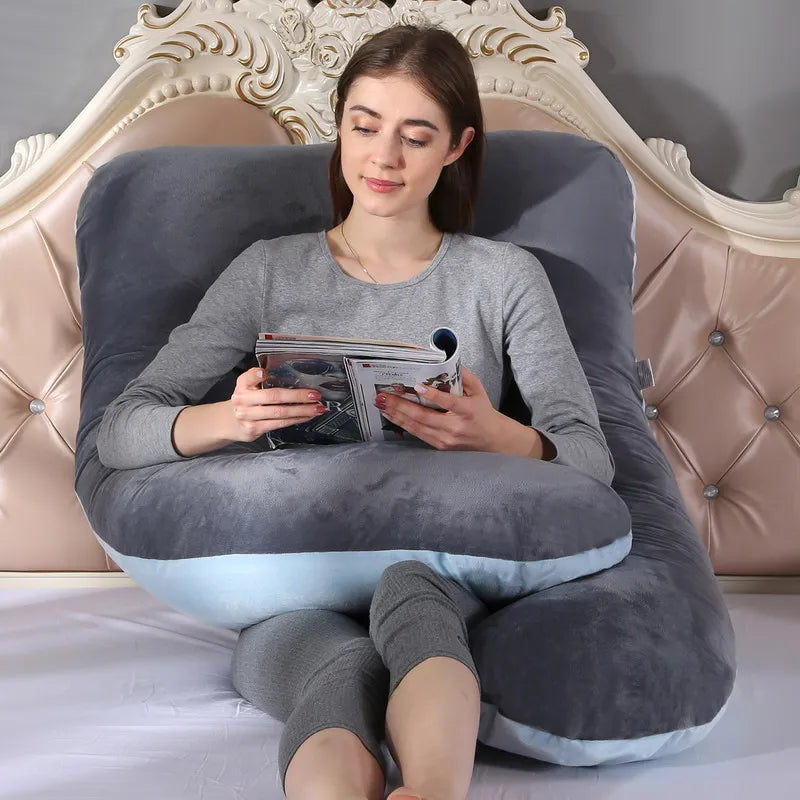 Oreiller de Grossesse Doux pour Femme Enceinte, Heart de Grossesse, ALTERSupport d'Allaitement pour le Sommeil, Livraison Directe, 120x70cm