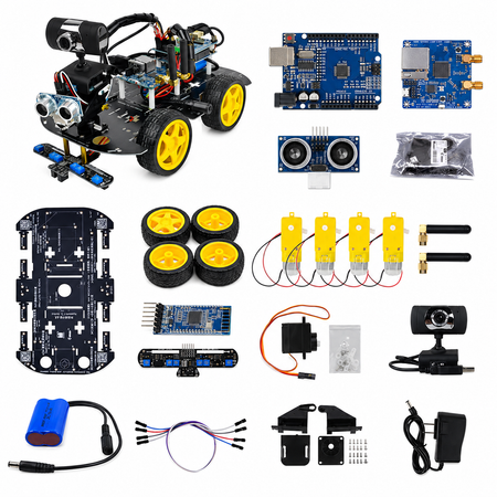 Voiture Robot Programmable 4x4 Arduino avec WiFi, Bluetooth et Caméra