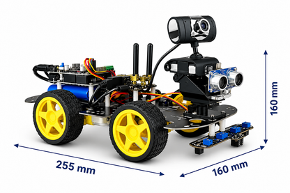 Voiture Robot Programmable 4x4 Arduino avec WiFi, Bluetooth et Caméra