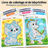 Livre de labyrinthes Amusants pour Enfants - 48 jeux éducatifs en couleur