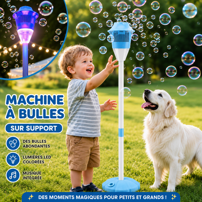 Machine à Bulles Automatique avec Support, Lumières et Musique
