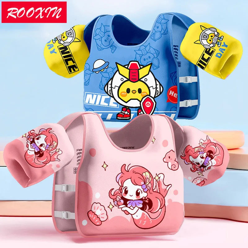 Gilet flottant enfant avec brassards réglables