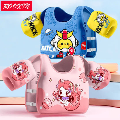 Gilet flottant enfant avec brassards réglables