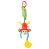 Jouet d'Éveil Sensoriel Bébé - Hochet Suspendu en Peluche | Jouet Musical et Apprentissage Doux pour Poussette, Lit, Berceau - le coffre a jouets- singe 026