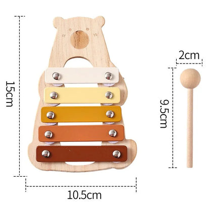 Instruments de musique Montessori en bois pour bébé