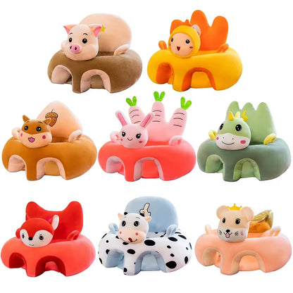 Siège de Soutien en Peluche pour Bébé – Confort et Apprentissage 🐻