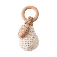 Hochet Citron en Crochet – Jouet Sensoriel & Anneau de Dentition pour Bébé