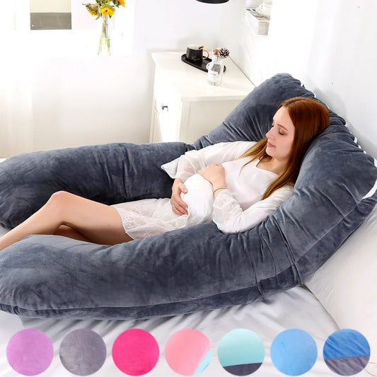 Oreiller de Grossesse Doux pour Femme Enceinte, Heart de Grossesse, ALTERSupport d'Allaitement pour le Sommeil, Livraison Directe, 120x70cm