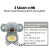 Jouet Apaisant en Peluche pour Bébé - Ours Respirant avec Musique, Lumières et Sons | Compagnon de Sommeil Doux - le coffre a jouets- Koala / 30CM