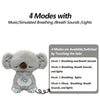 Jouet Apaisant en Peluche pour Bébé - Ours Respirant avec Musique, Lumières et Sons | Compagnon de Sommeil Doux - le coffre a jouets- Koala Original / 30CM