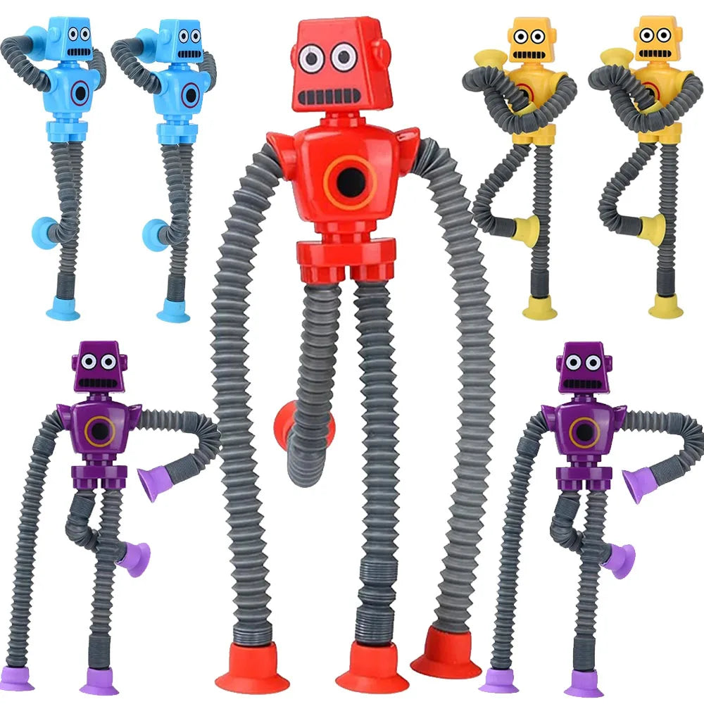 Jouet Robot Extensible à Ventouses – Amusement et Créativité