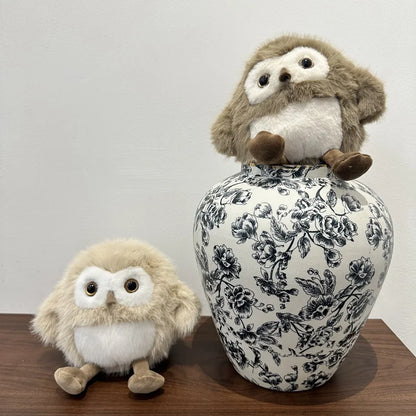Hibou en Peluche 20 cm Doux et Mignon pour Enfants