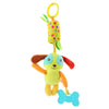 Jouet d'Éveil Sensoriel Bébé - Hochet Suspendu en Peluche | Jouet Musical et Apprentissage Doux pour Poussette, Lit, Berceau - le coffre a jouets- chien 026