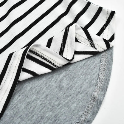 T-shirt à manches longues pour femmes enceintes, chemise d'allaitement, chemise d'allaitement, couture de document, mode décontractée
