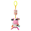 Jouet d'Éveil Sensoriel Bébé - Hochet Suspendu en Peluche | Jouet Musical et Apprentissage Doux pour Poussette, Lit, Berceau - le coffre a jouets- vaches 562