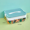 Boîte de Rangement Empilable pour Jouets et Lego - le coffre a jouets- 1 couches Vert