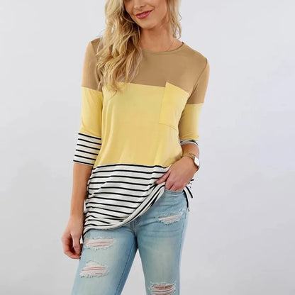 T-shirt à manches longues pour femmes enceintes, chemise d'allaitement, chemise d'allaitement, couture de document, mode décontractée
