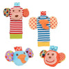 Hochets pour Bébé de 0 à 24 Mois – Jouets en Peluche Douce pour le Développement Éducatif - le coffre a jouets- Singe 4PCS