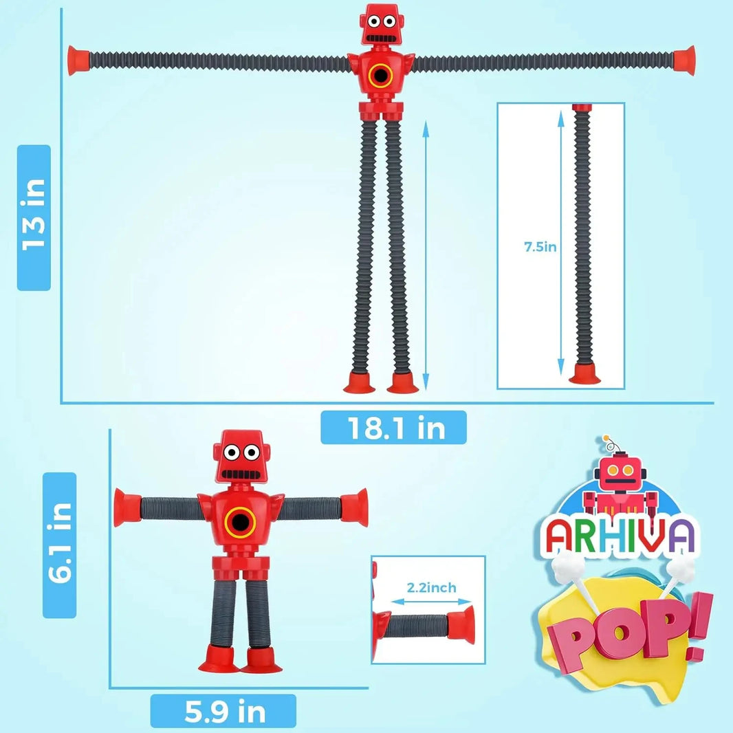 Jouet Robot Extensible à Ventouses – Amusement et Créativité