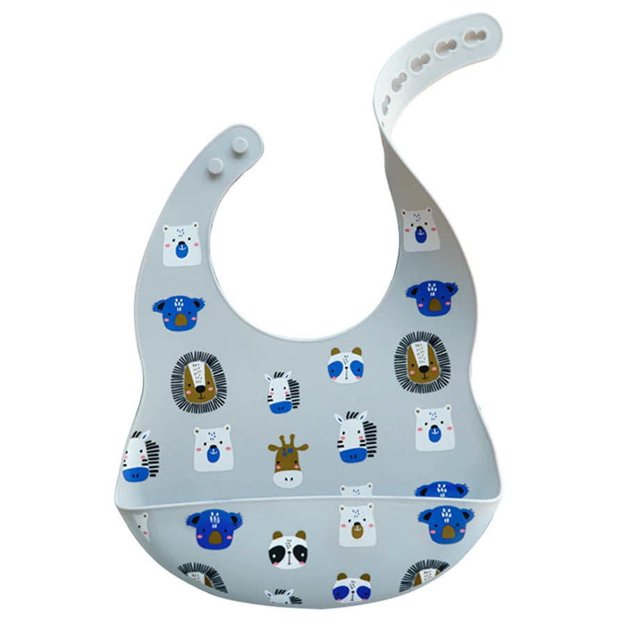 Bavoir bébé silicone anti-taches – De 0 à 6 ans