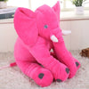 Éléphant en Peluche Douce – Oreiller Confortable pour Enfants - le coffre a jouets- Rouge / 60cm