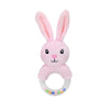Jouet d'Éveil Sensoriel Bébé - Hochet Suspendu en Peluche | Jouet Musical et Apprentissage Doux pour Poussette, Lit, Berceau - le coffre a jouets- lapinrose 314