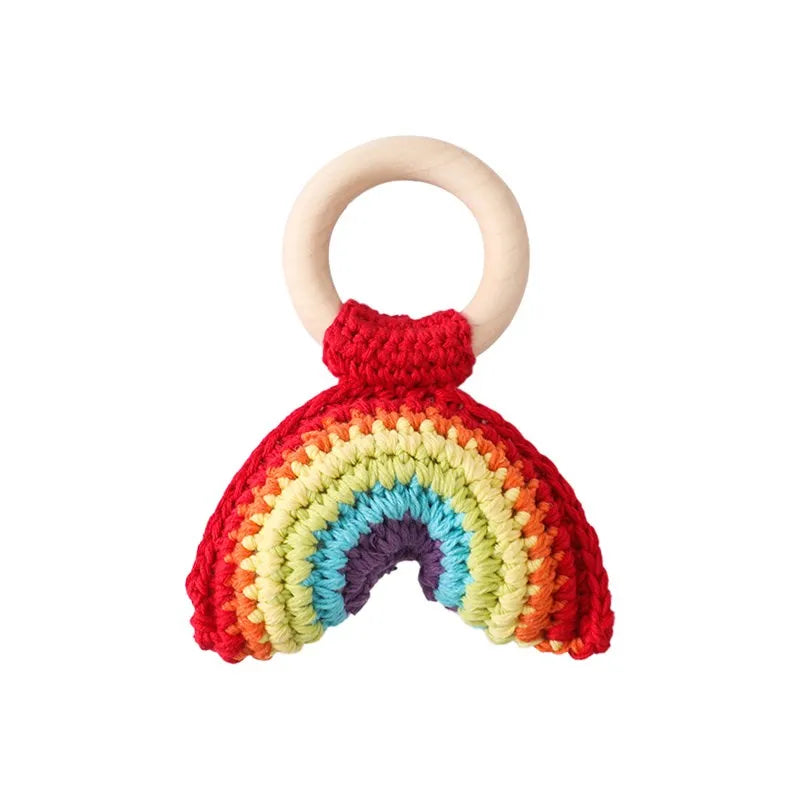 Hochet Citron en Crochet – Jouet Sensoriel & Anneau de Dentition pour Bébé
