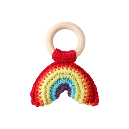 Hochet Citron en Crochet – Jouet Sensoriel & Anneau de Dentition pour Bébé
