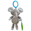 Jouet d'Éveil Sensoriel Bébé - Hochet Suspendu en Peluche | Jouet Musical et Apprentissage Doux pour Poussette, Lit, Berceau - le coffre a jouets- éléphant 563
